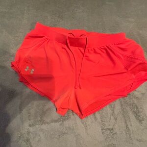 Under Armour Neon Red Sports Shorts